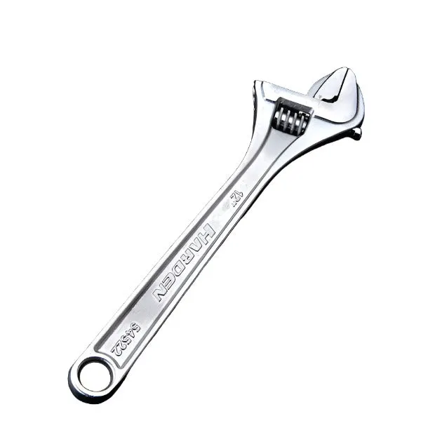 Harden European Type Adjustable Wrench Carbon Steel Size12"