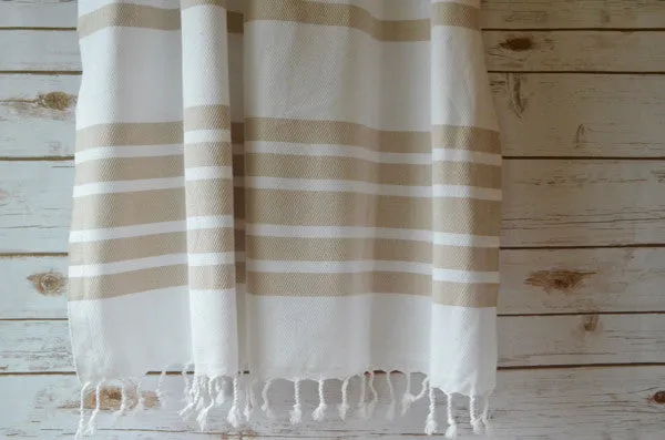 Herringbone Towels - Beige