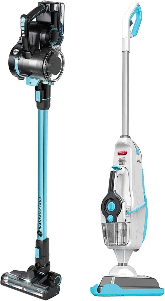 Hoover ONEPWR Blade Max Dual Cordless Stick Vacuum Cleaner    Hoover 2 in 1 Steam Mop and Handheld Vacuum Cleaner