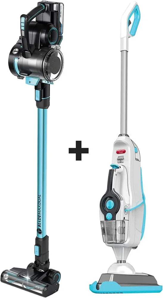 Hoover ONEPWR Blade Max Dual Cordless Stick Vacuum Cleaner    Hoover 2 in 1 Steam Mop and Handheld Vacuum Cleaner