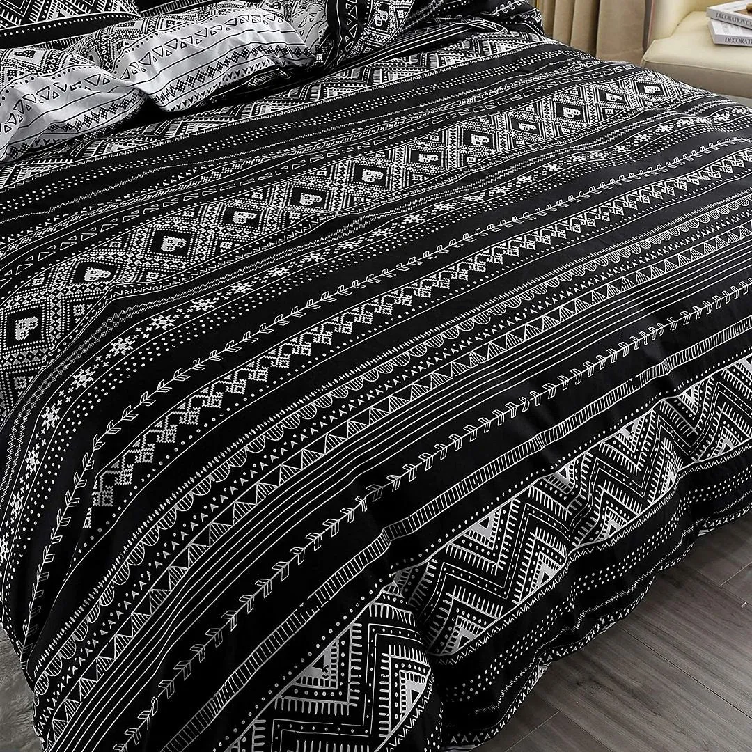 Hugo Reversible King Size Duvet Quilt Cover Set