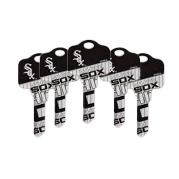 Ilco - MLB TeamKeys - Key Blank - Chicago White Sox - KW1 (5 Pack)