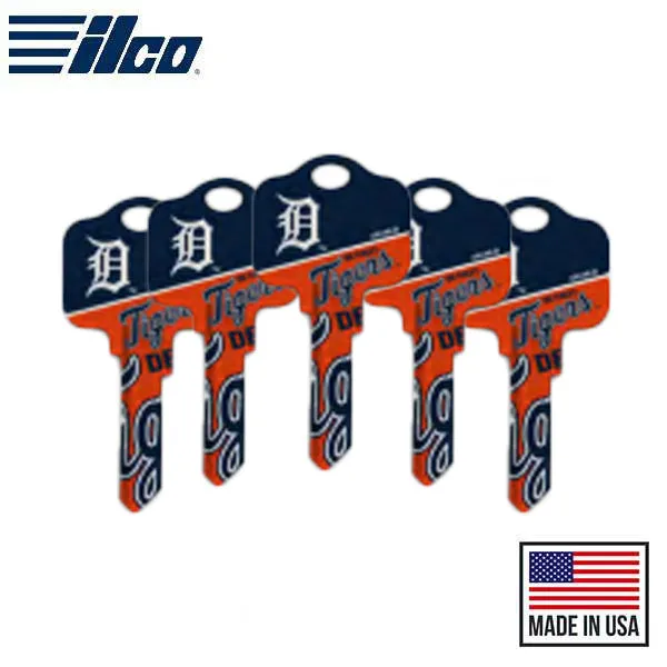 Ilco - MLB TeamKeys - Key Blank - Detroit Tigers - KW1 (5 Pack)