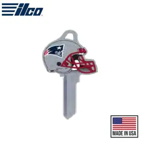 Ilco - NFL TeamKeys - Helmet Edition - Key Blank - New England Patriots - SC1 (5 Pack)