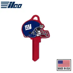 Ilco - NFL TeamKeys - Helmet Edition - Key Blank - New York Giants - KW1 (5 Pack)