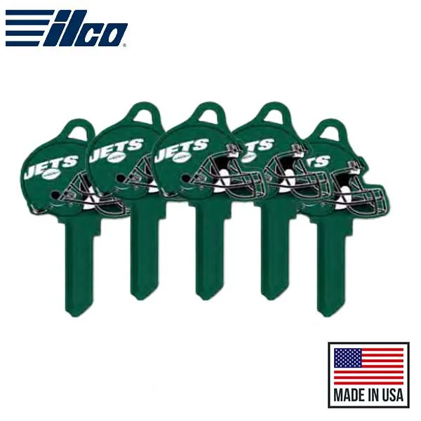 Ilco - NFL TeamKeys - Helmet Edition - Key Blank - New York Jets - KW1 (5 Pack)