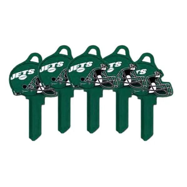 Ilco - NFL TeamKeys - Helmet Edition - Key Blank - New York Jets - KW1 (5 Pack)