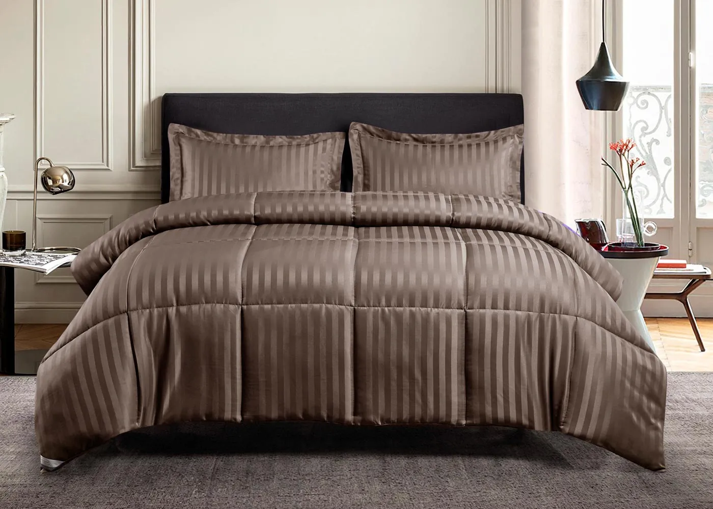 Kathy Ireland Reversible Down Alternative Comforter Set