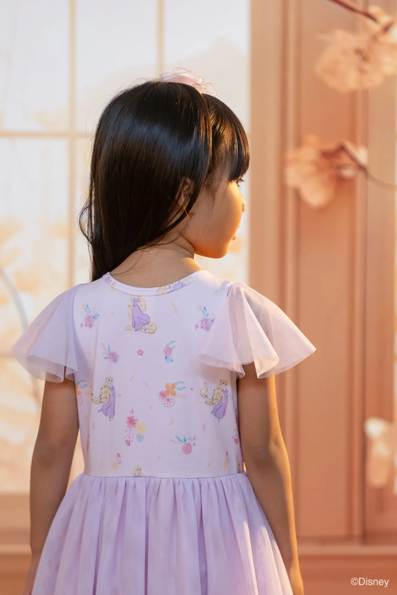 Kayla Dress - Lilac Floral Rapunzel