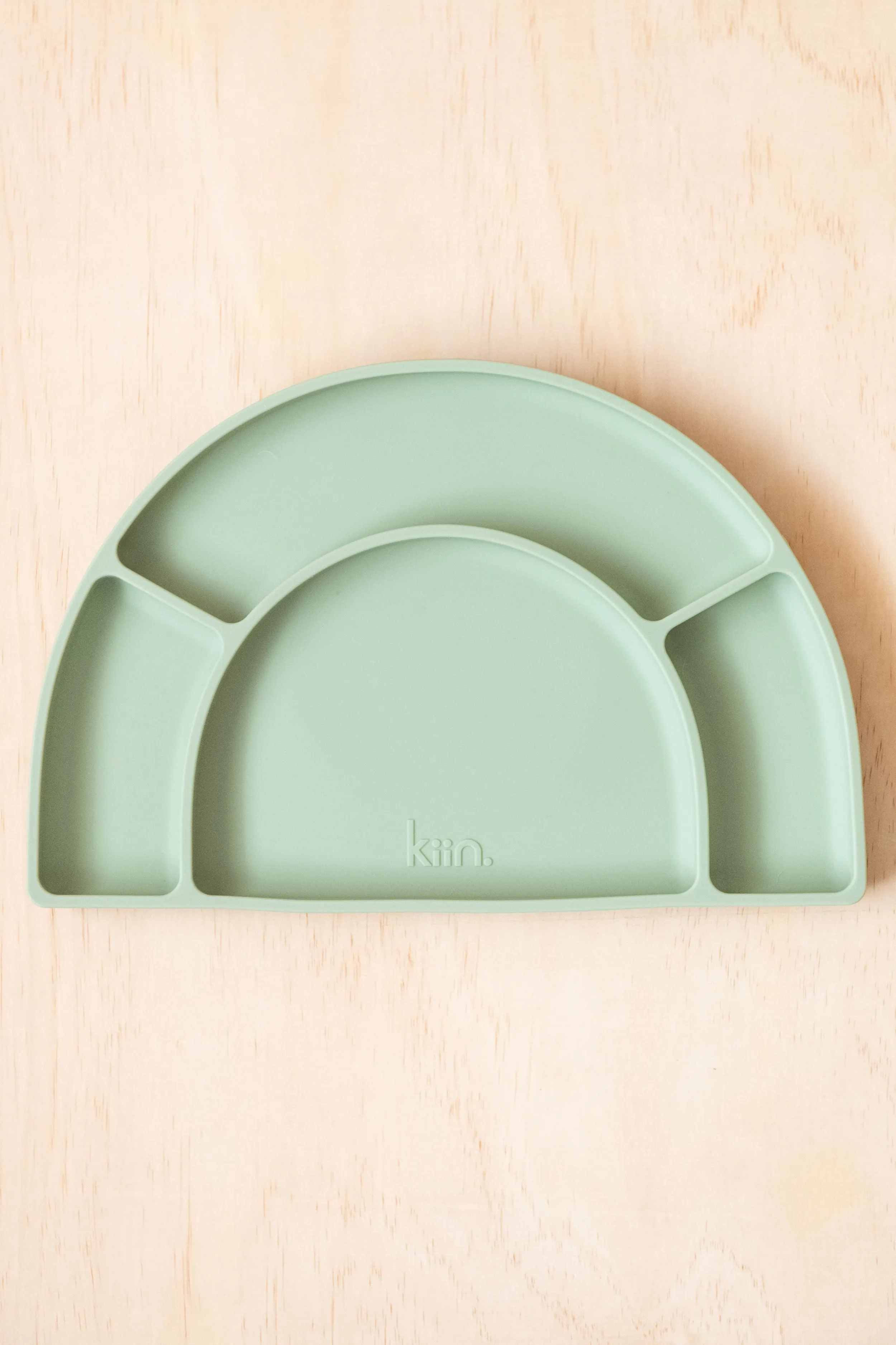 Kiin Baby Silicone Divided Plate - Sage