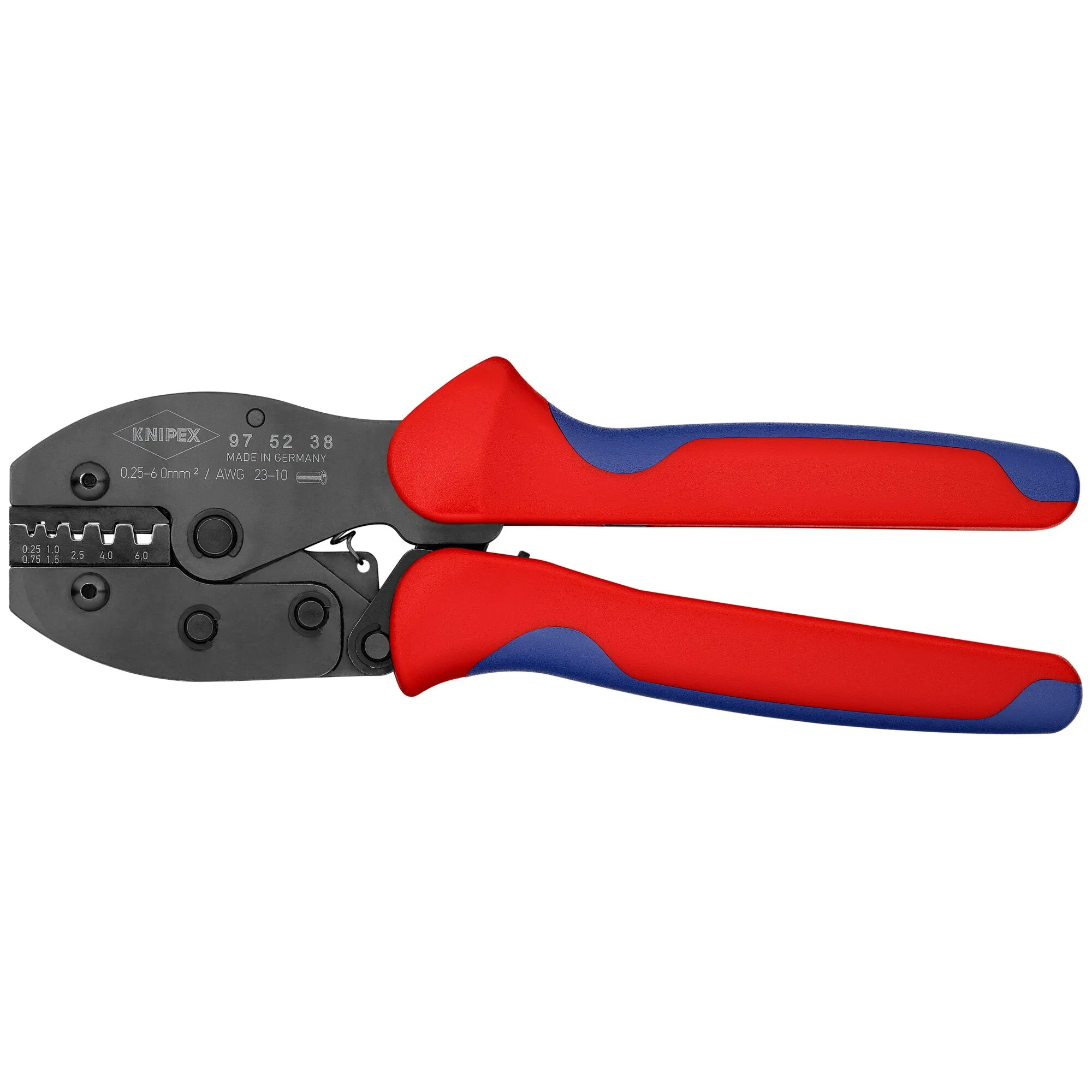 Knipex 97 52 38 8 1/2" Crimping Pliers For Insulated and Non-Insulated Wire Ferrules