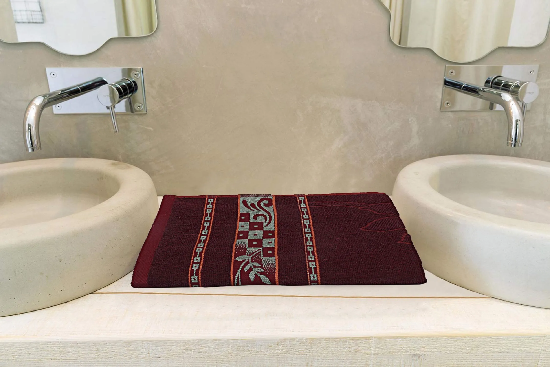 Kuber Industries 100% Cotton Bath Towel 27" x54” (Maroon) -CTKTC28903