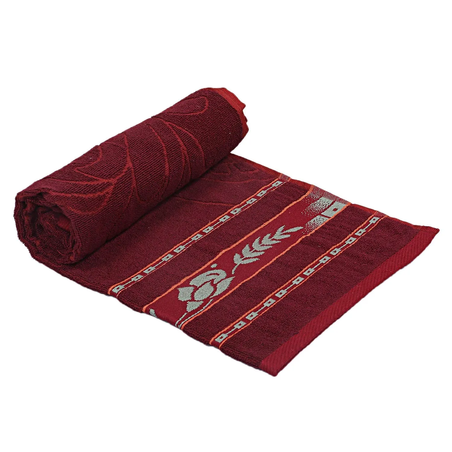 Kuber Industries 100% Cotton Bath Towel 27" x54” (Maroon) -CTKTC28903