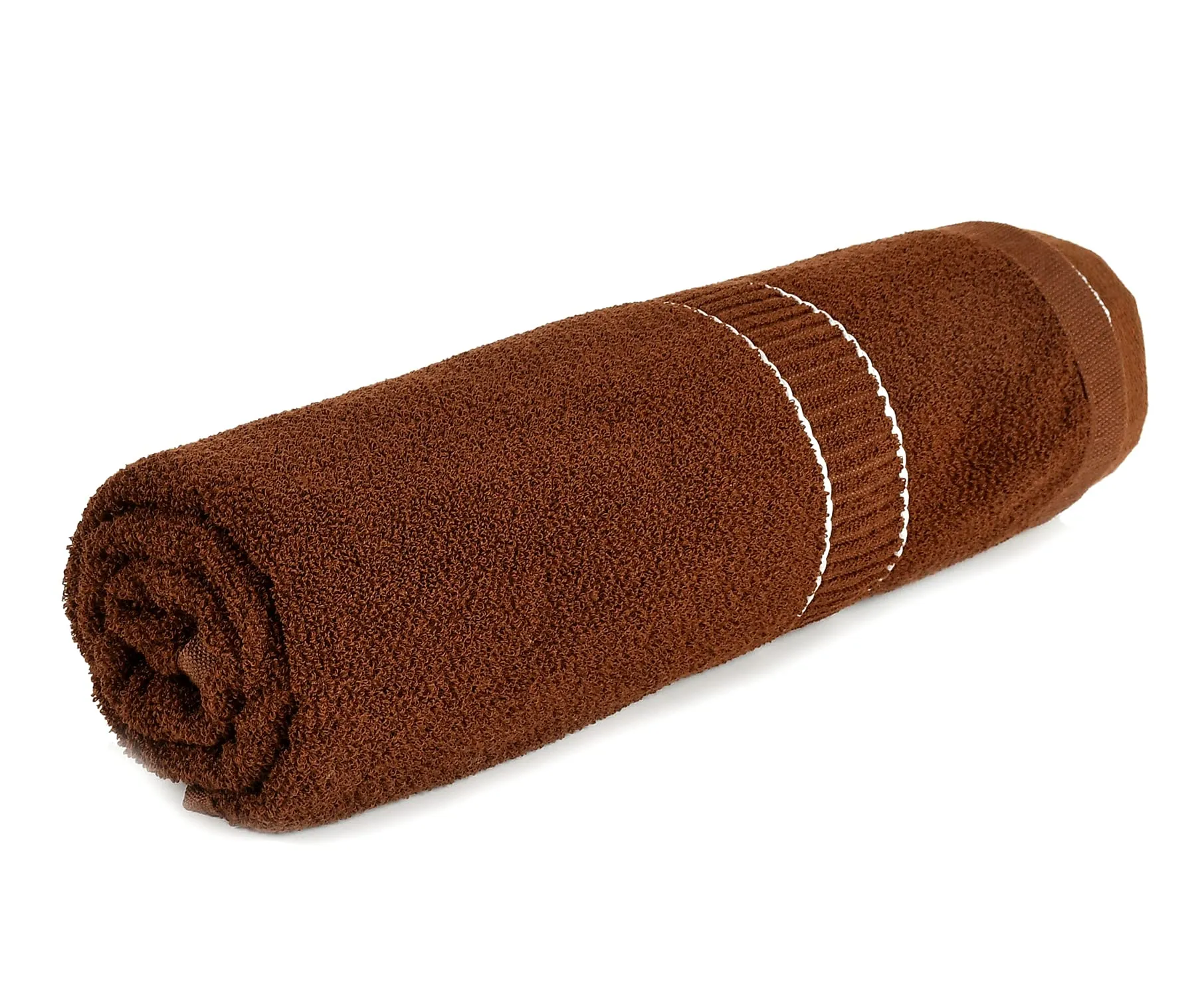 Kuber Industries Premium Design Luxurious, Soft Cotton Bath Towel, 30"x60"(Dark Brown)-HS_38_KUBMART21379, 144 GSM