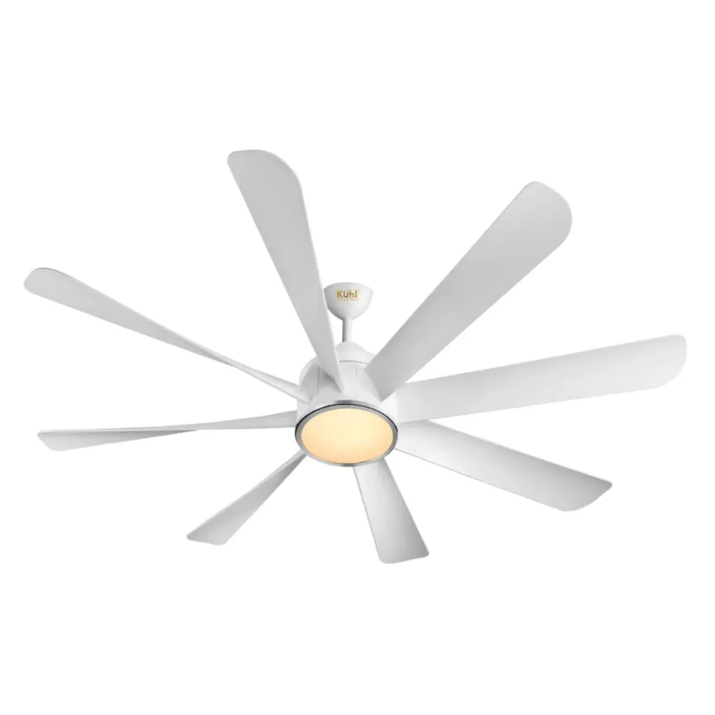 Kuhl Platin D8 BLDC Underlight Ceiling Fan With Remote 1200 mm White