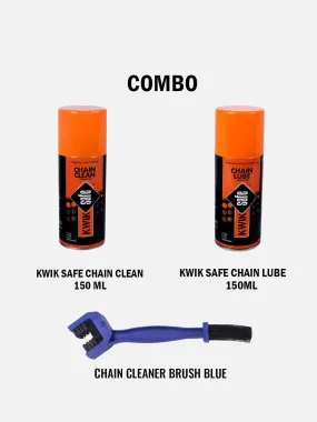 KWIK SAFE CHAIN LUBE   CHAIN CLEANER COMBO   Brush