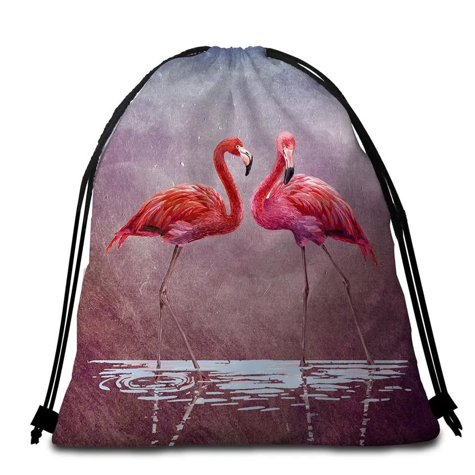 Ladies in Pink Towel   Backpack