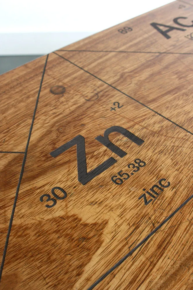 *LIMITED EDITION* 'The Harnall – Periodic Table' - Breaking Bad inspired Iroko Coffee Table