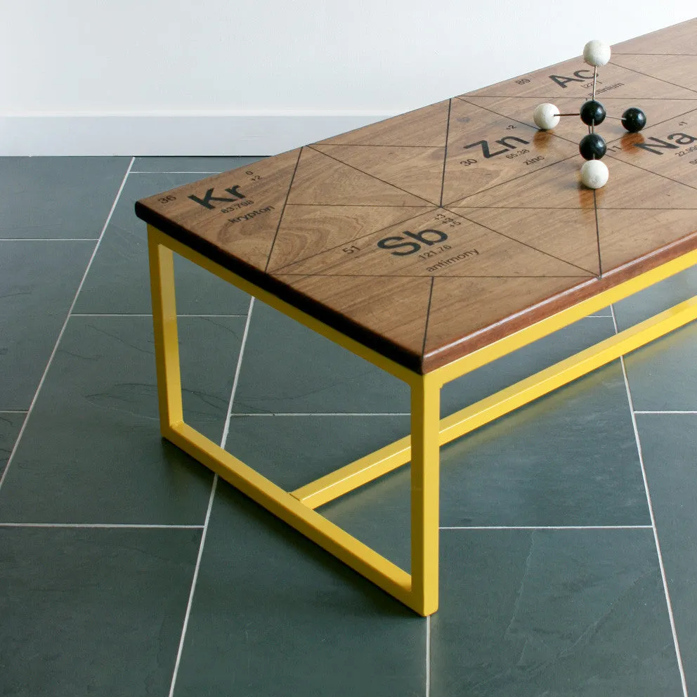 *LIMITED EDITION* 'The Harnall – Periodic Table' - Breaking Bad inspired Iroko Coffee Table