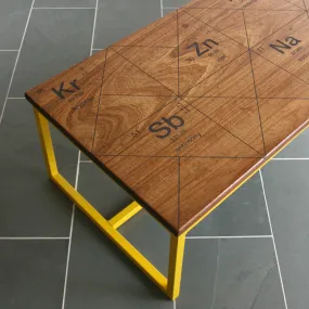 *LIMITED EDITION* 'The Harnall – Periodic Table' - Breaking Bad inspired Iroko Coffee Table