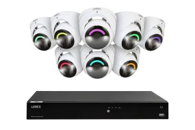 Lorex Fusion Series 4K 16 Camera Capable (Wired or Fusion Wi-Fi) 4TB Wired NVR System with H16 IP Dome Cameras