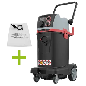 M-Class 50L Vacuum with PTO & Reverse Air Filter Cleaning, 230 Volts - Sprintus CraftiX