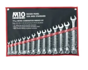 M10 005-016-114 Combination Wrench Set 8-24mm 14PC| Model : CRS-M0824-14