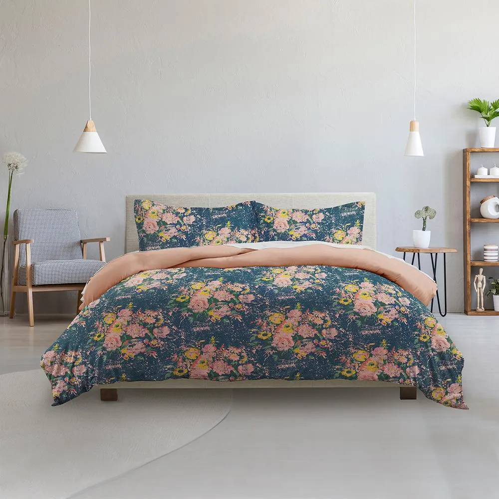 Made Supply Co. 3-Piece Bouquet Floral Reversible Comforter Set