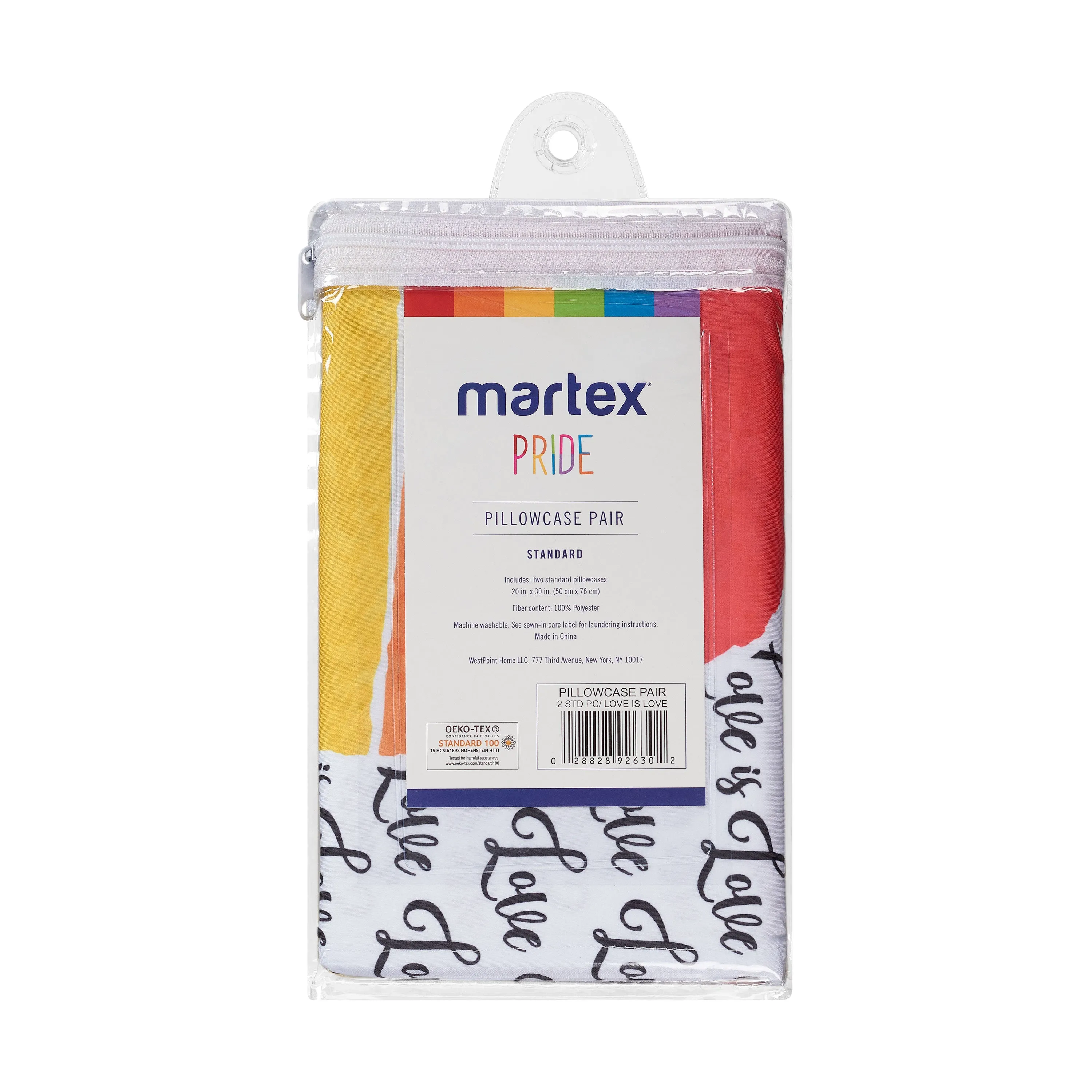 Martex Standard Pride Pillowcase Pair