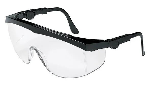 MCR Safety TK1 Black Frame, Clear Lens