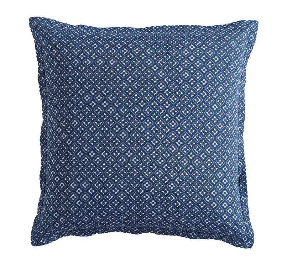 Melia European Pillowcase Indigo