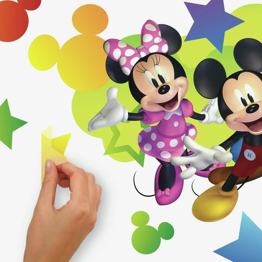 Mickey & Friends Peel and Stick Giant Wall Decals with Alphabet for Personalization