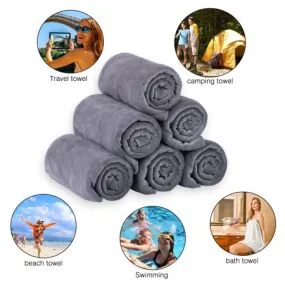 Microfiber Bath Towel Set(6 Pack, 27" x 55")