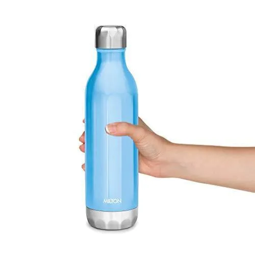 Milton Bliss 900 Thermosteel Water Bottle, 820 ml (Blue)