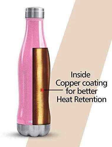 Milton Duke Stainless Steel Water Bottle, 750ml, Pink