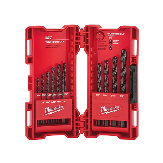 Milwaukee 48-89-2803 THUNDERBOLT 15 Pc Black Oxide Drill Bit Set