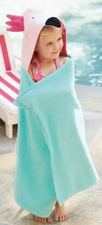 Mud Pie Flamingo Hooded Towel