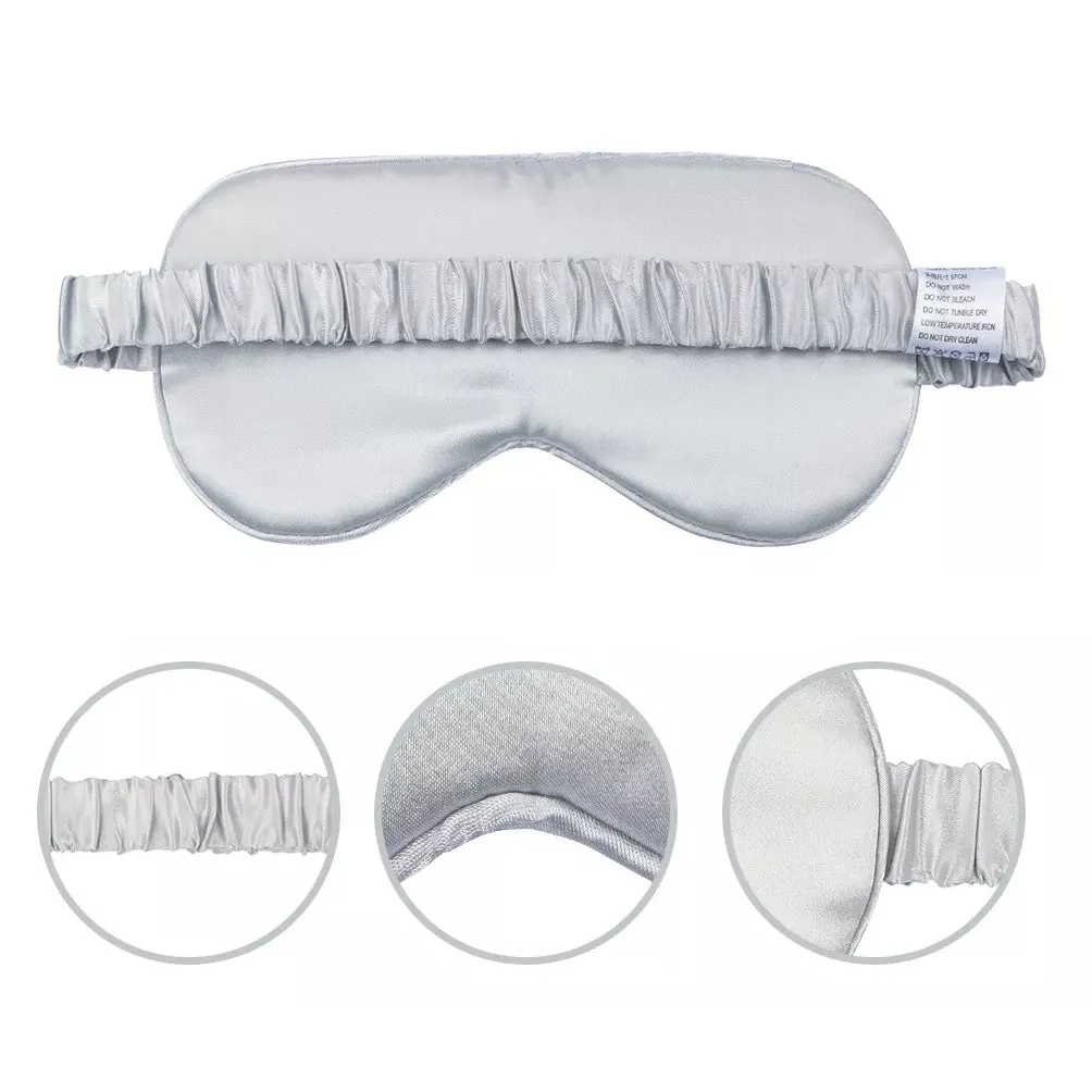 Mulberry Silk Sleep Eye Mask with Silk Covered Elastic Strap