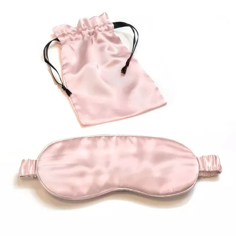 Mulberry Silk Sleep Eye Mask with Silk Covered Elastic Strap