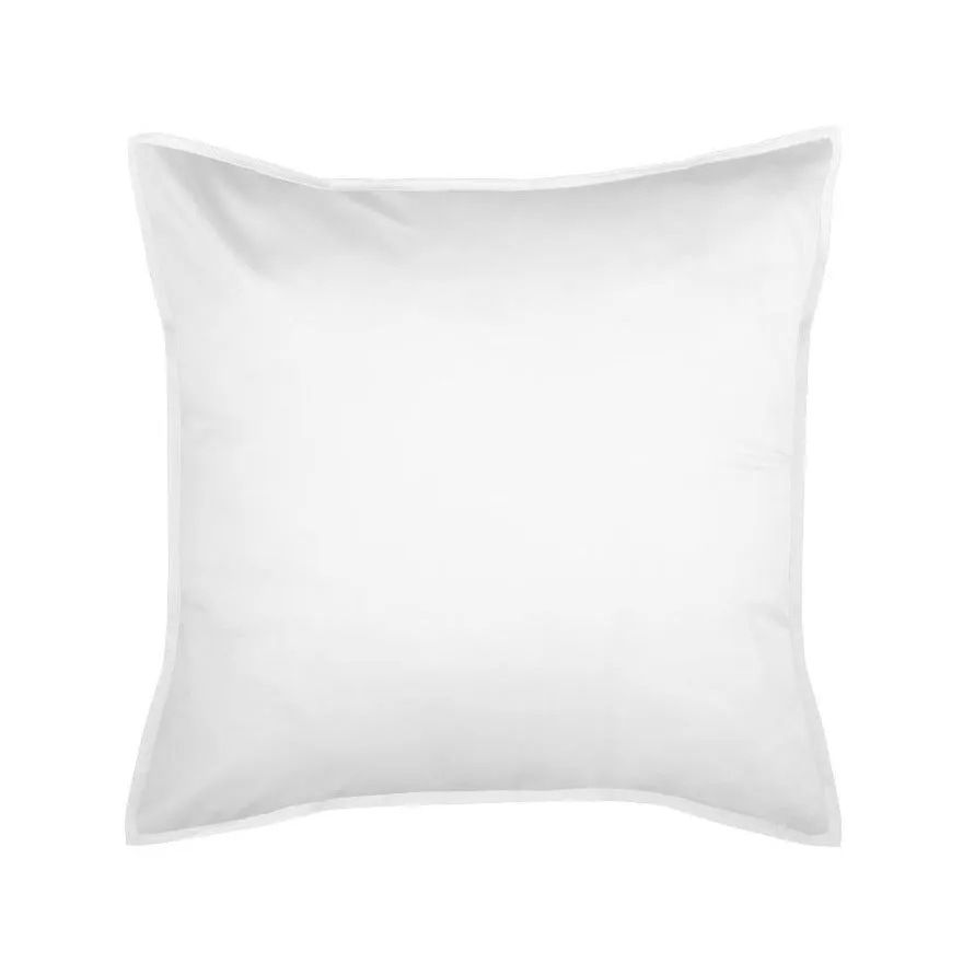 Nara White European Pillowcase by Linen House