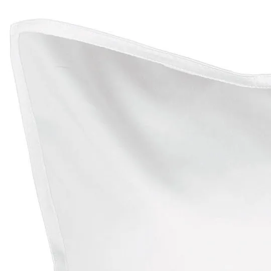 Nara White European Pillowcase by Linen House