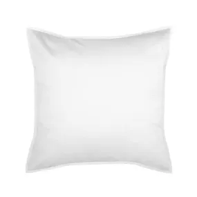 Nara White European Pillowcase by Linen House