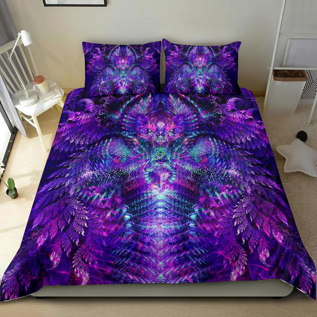 Neon Celestial Magus | Bedding Set | Fractalcraft