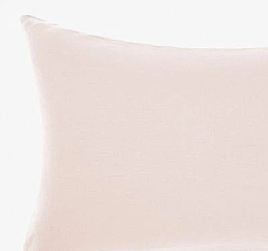 Nimes Linen Standard Pillowcase Rose Pink