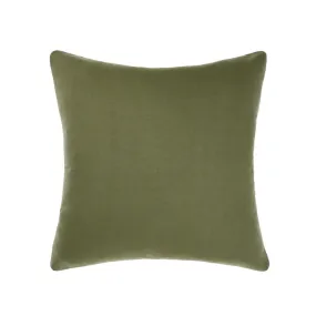 Nimes Moss Linen European Pillowcase by Linen House