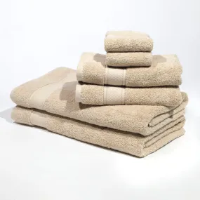 NOW 50% OFF: Pinehurst 100% Organic 6 Piece Bath Towel Set - Driftwood