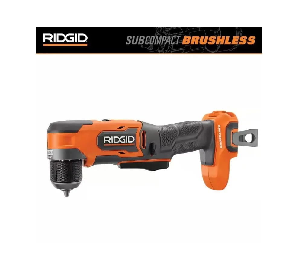 Open Box -  RIDGID 18V SubCompact Brushless Cordless 3/8 in. Right Angle Drill (Tool Only)