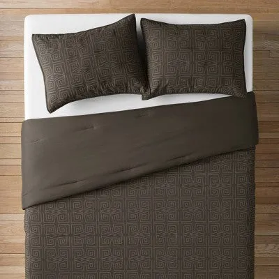 Open Box - Twin/Twin Extra Long Geo Quilt and Sham Set Dark Gray - Opalhouse designed with