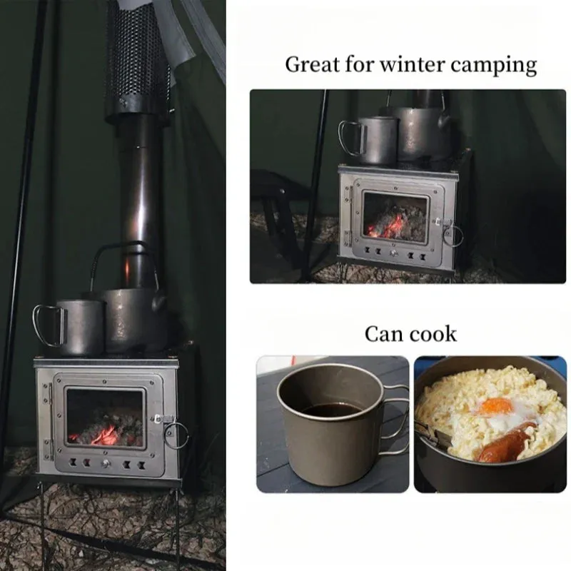 Outdoor Firewood Cozy Camping Foldable Stove