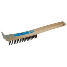 OX-P061719 Pro Wire Brush w/ Scraper, 19-Row